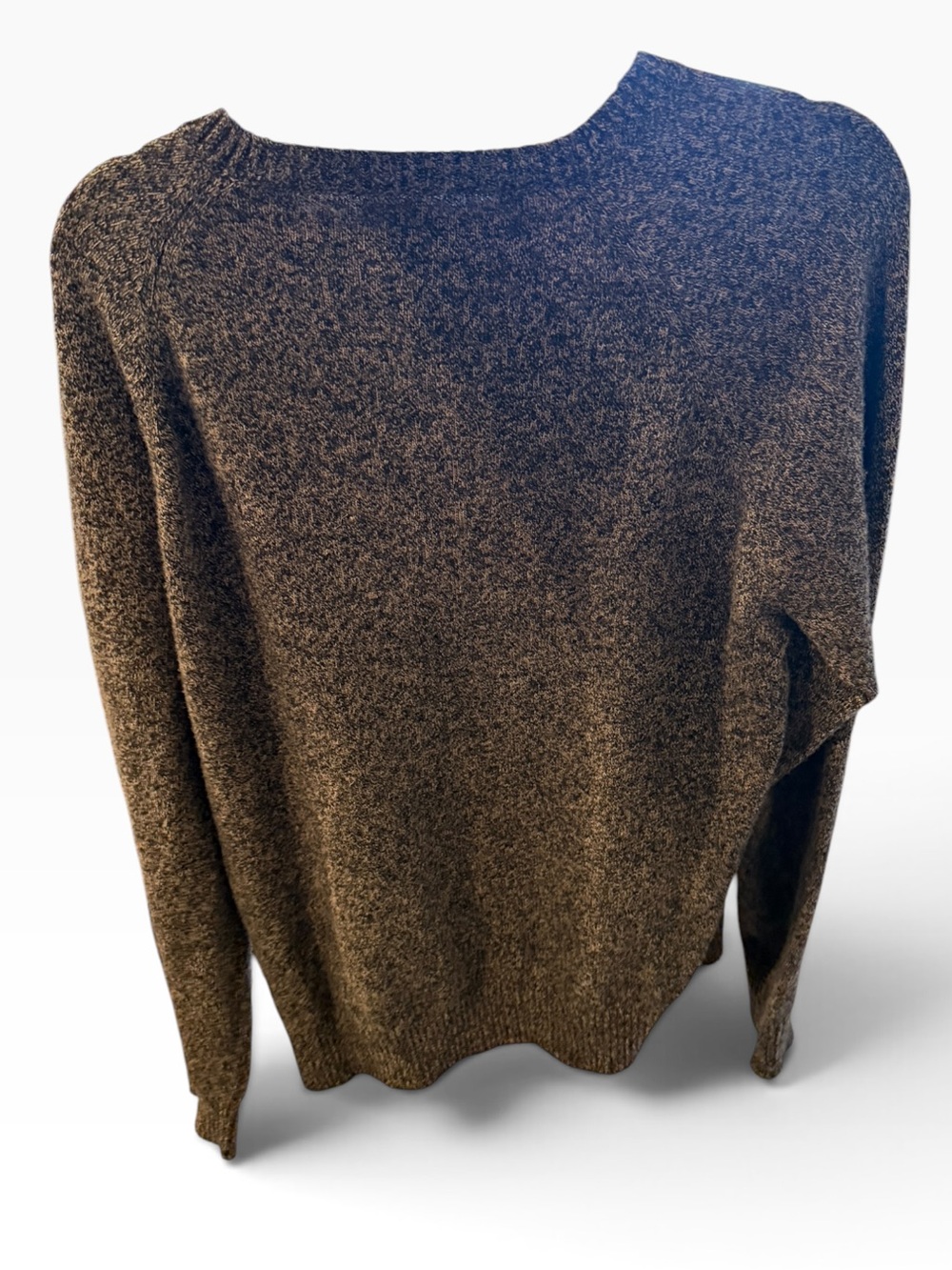 J. Crew Men's Marled Brown Crewneck Sweater - Picture 2 of 4